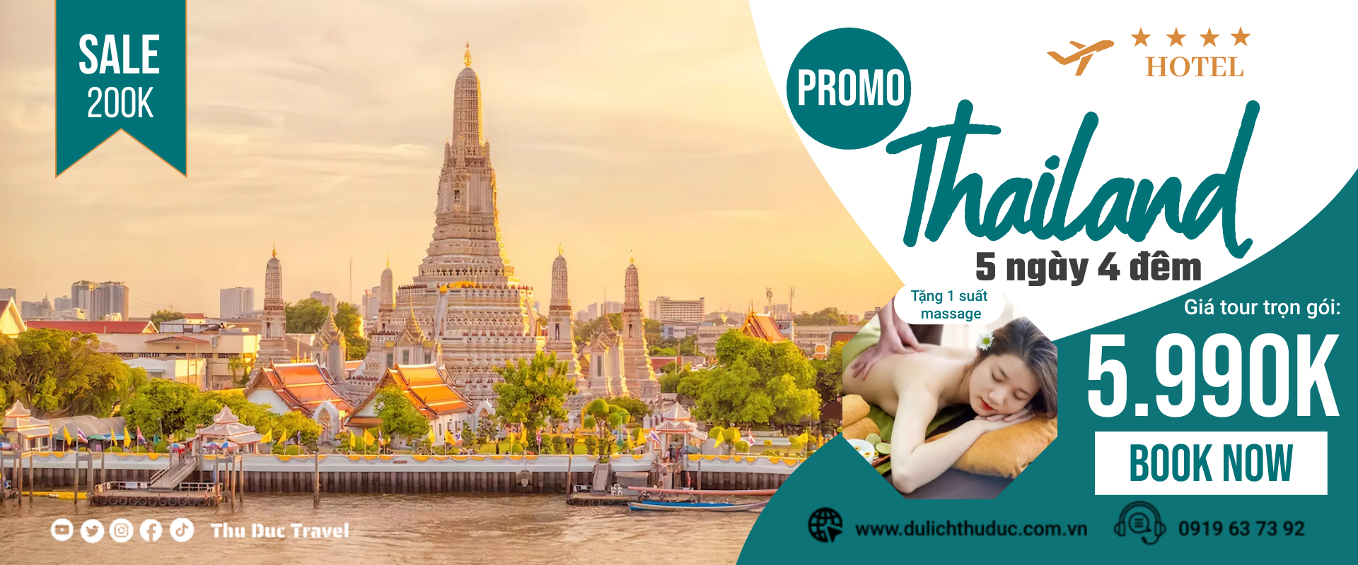 Tour Thai Lan 5 ngay 4 dem